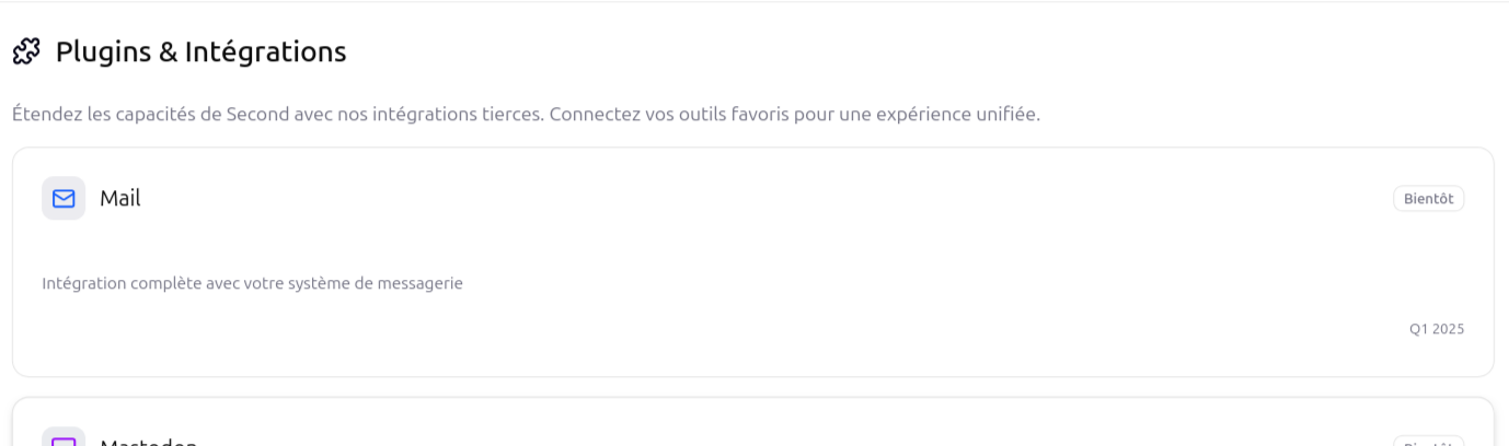 Plugins et intégrations - Connectez vos outils favoris